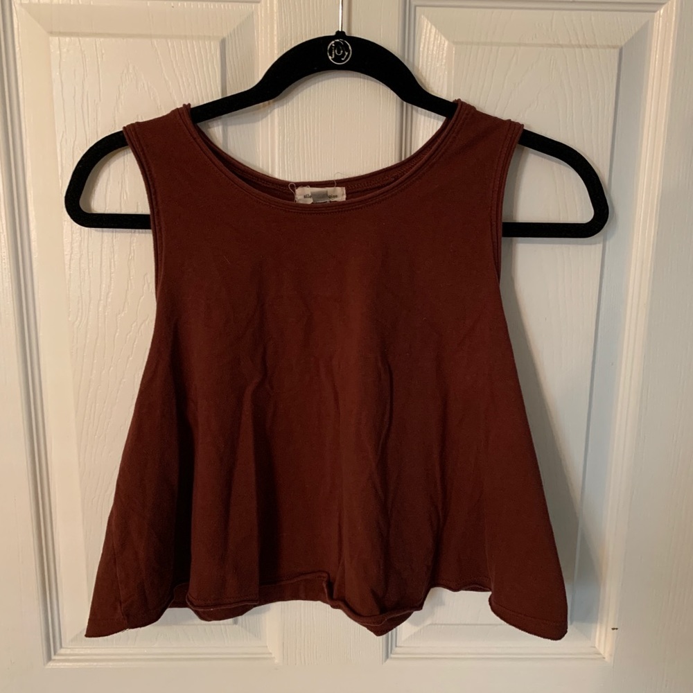 Maroon crop top